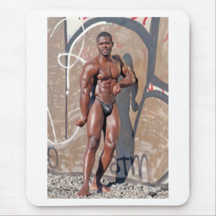 Mousepad, bodybuilder Jean SCUTT # 5A Mouse Pad