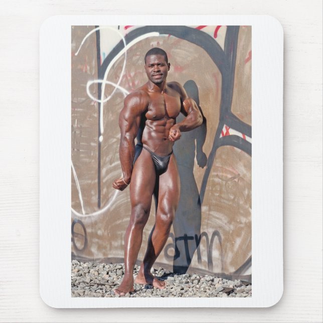 Mousepad, bodybuilder Jean SCUTT # 5A Mouse Pad (Front)