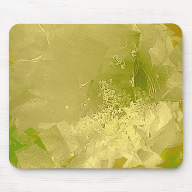 Mousepad Cactus Orchid Light Green Cubist (Front)