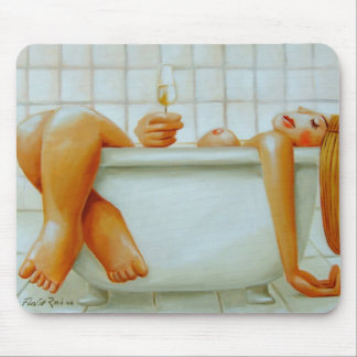 Mousepad: Champagne by Flavio Rossi Mouse Pad