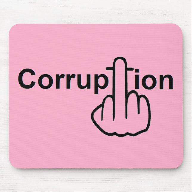 Mousepad Corruption Sucks (Front)