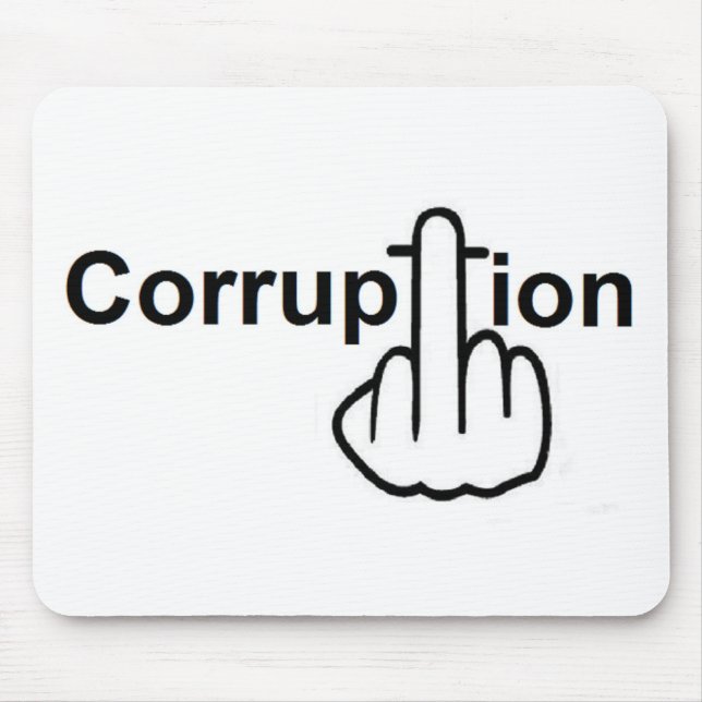 Mousepad Corruption Sucks (Front)