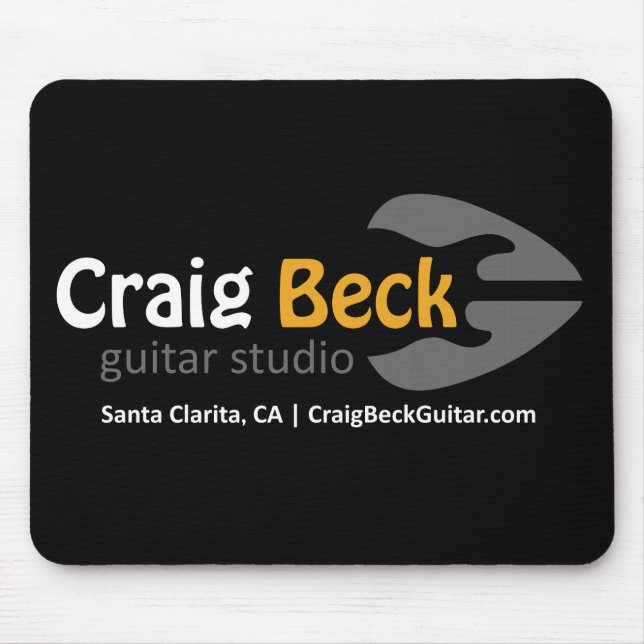 Mousepad | Craig Beck Guitar Studio (Front)