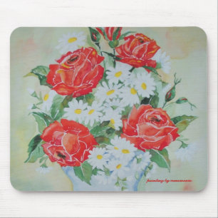 Mousepad Daisies and Roses