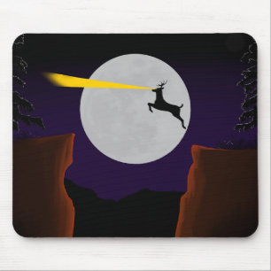 Mousepad deer jumping
