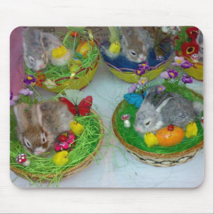 Mousepad Easter Rabbits Design