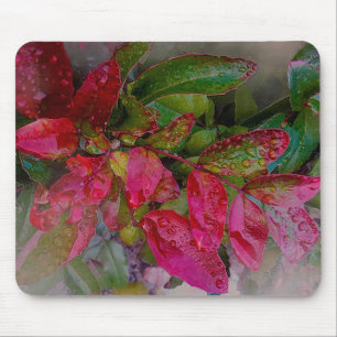 Mousepad Evergreen Autumn Red Branch