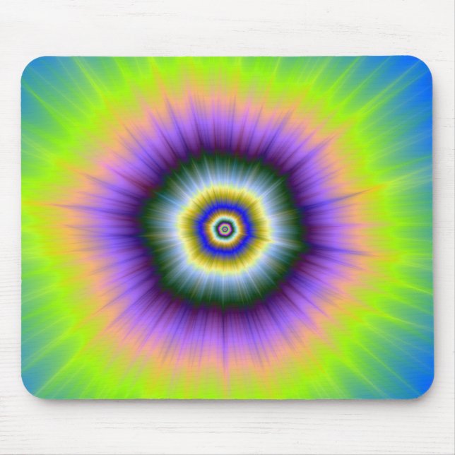 Mousepad   Explosion in Yellow and Violet (Front)