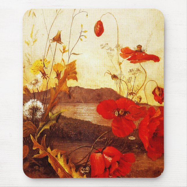 Mousepad Famous Artists 'Poppies' oil on canvas (Front)
