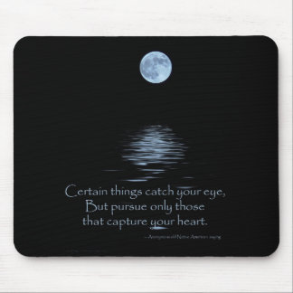 MOUSEPAD, Full Moon and Native American saying Mouse Pad
