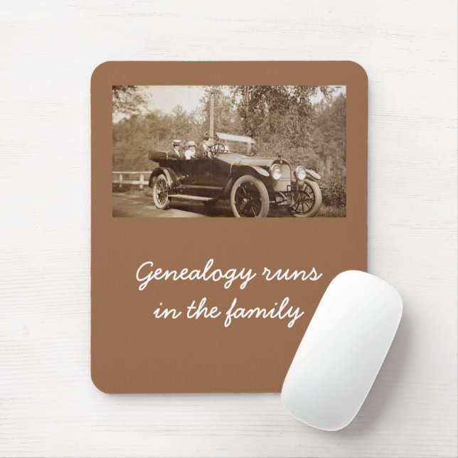 Mousepad - Genealogy Runs in the Family (With Mouse)