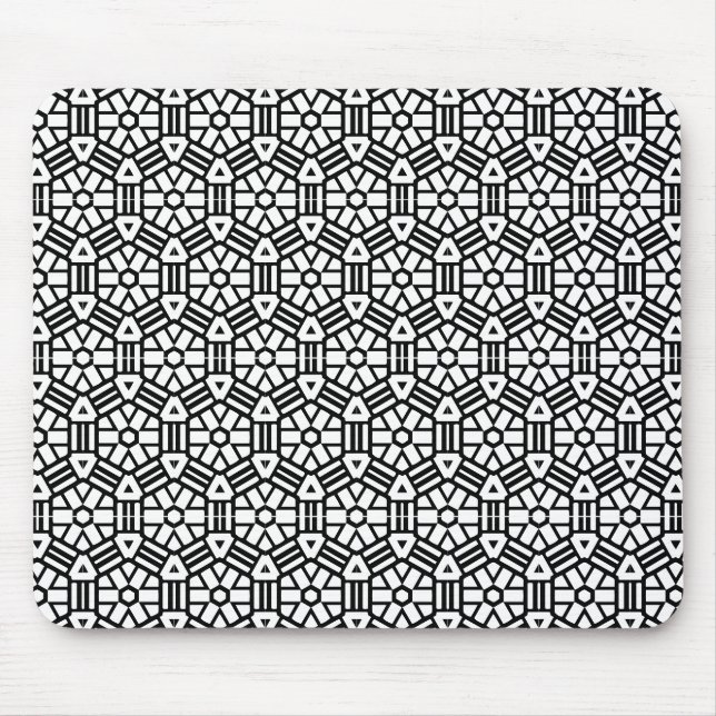 Mousepad - Geometric shapes in Hexagon (Front)