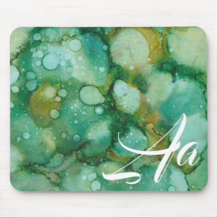Mousepad "Gold Dusted Flower Inkblot"