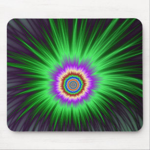 Mousepad    Green Star Burst