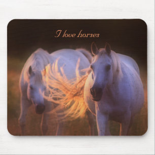 Mousepad - I love horses