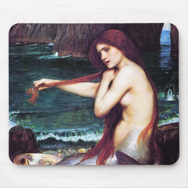 Mousepad: John Waterhouse - A Mermaid Mouse Pad (Front)