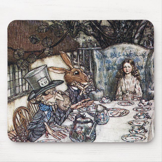 Mousepad: Mad Hatter Tea Party - Rackham Mouse Pad (Front)