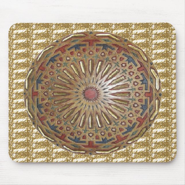 Mousepad Morrocon Beauty on Gold (Front)