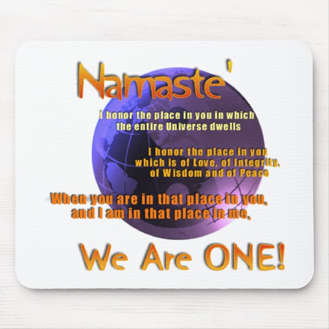 Mousepad  - Namaste (Front)