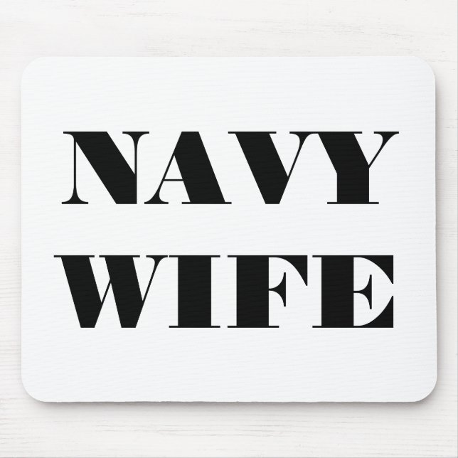 Mousepad Navy WIFE (Front)