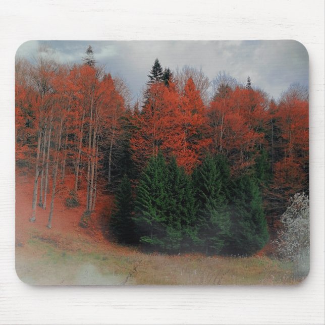 Mousepad October Forest Red Green (Front)