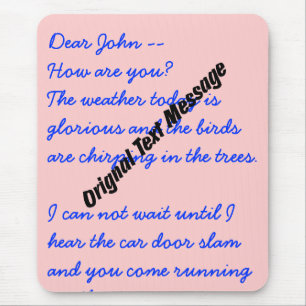 Mousepad - Original Text Message