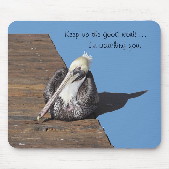 Mousepad - Pelican on Pier (Front)