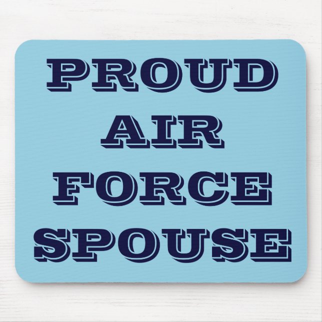 Mousepad Proud Air Force Spouse (Front)