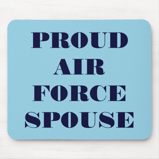 Mousepad Proud Air Force Spouse (Front)