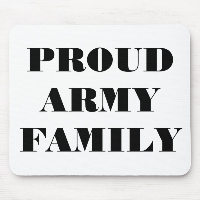 Mousepad Proud Army Family (Front)