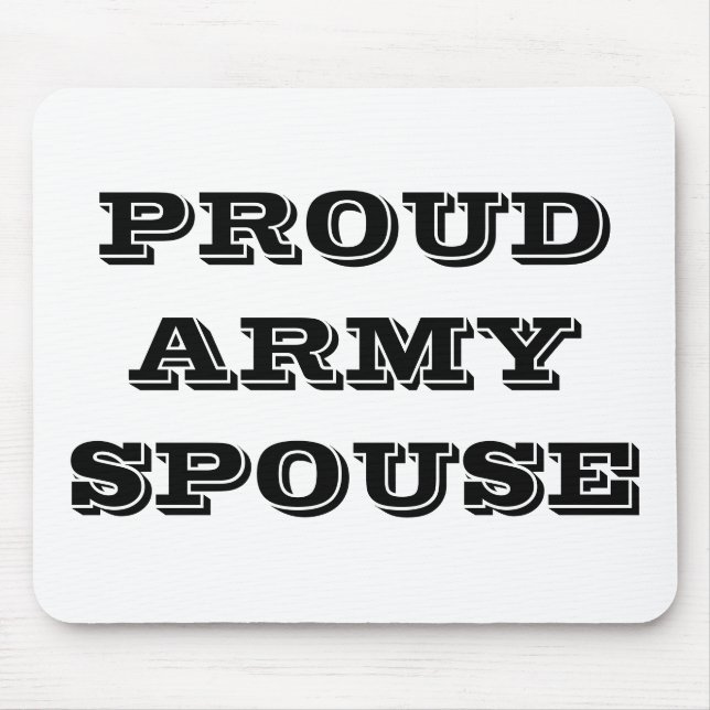 Mousepad Proud Army Spouse (Front)