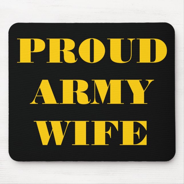 Mousepad Proud Army Wife (Front)