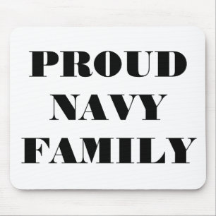 Mousepad Proud Navy Family