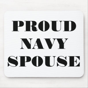 Mousepad Proud Navy Spouse