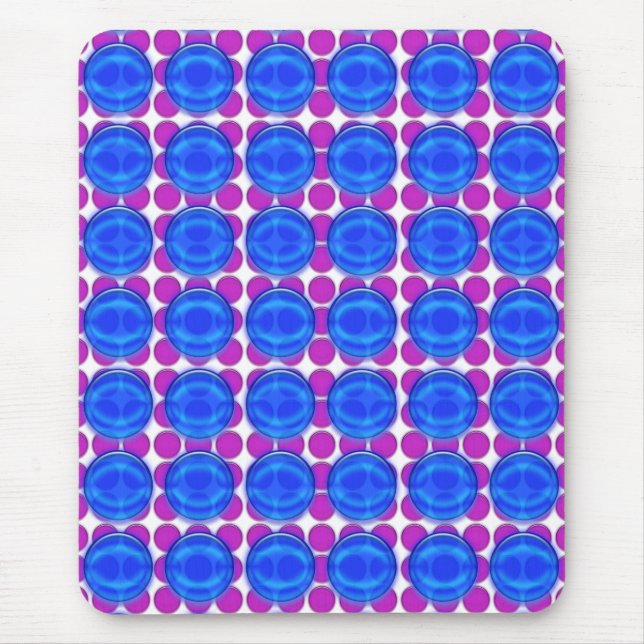 Mousepad - Purple and Blue dots (Front)