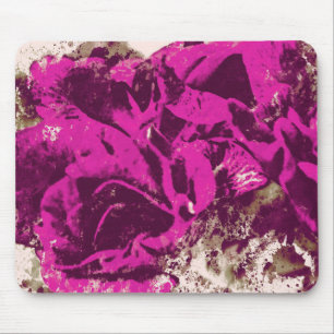 Mousepad Purple Rose Watercolor