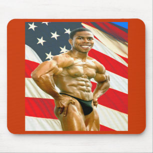 Mousepad, QFLAG, red border Mouse Pad