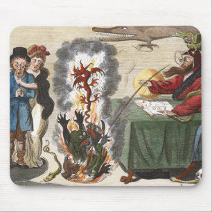 Mousepad: Raising Evil Spirits - Caricature Mouse Pad