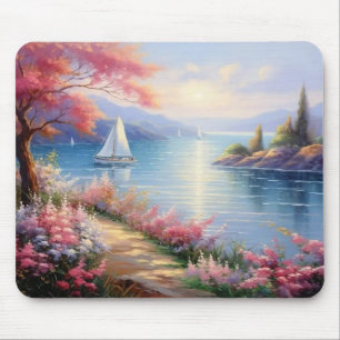Mousepad Sailboats in Distance