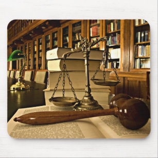 Mousepad Scales of Justice Themis Lawyer Attorney