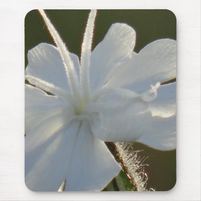 Mousepad shiny white flower (Front)