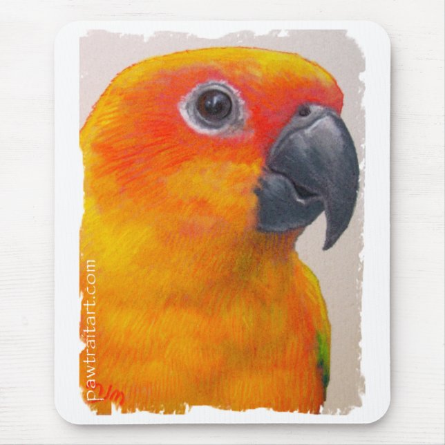Mousepad - Sun Conure Parrot (Front)