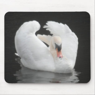Mousepad Swan Swimming