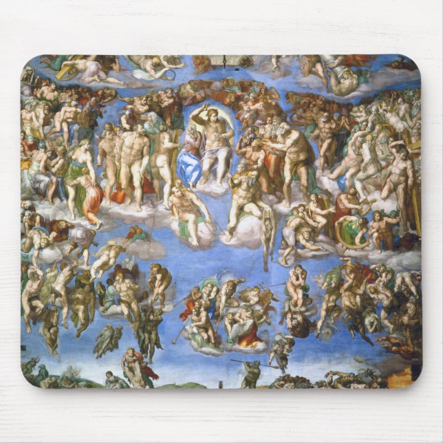 Mousepad The Last Judgment Fresco by Michelangelo (Front)