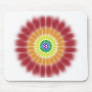 Mousepad, Tie Dye Peace Rainbow Explosion Mouse Pad