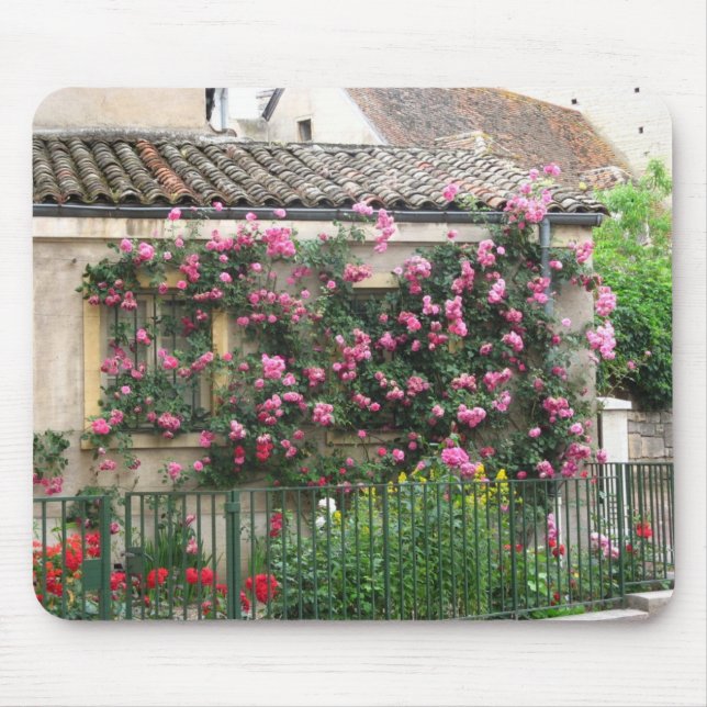 Mousepad:  trailing roses mouse pad (Front)