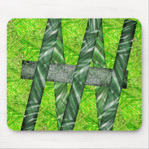 MousePad verde amarelado com riscos e traços verde