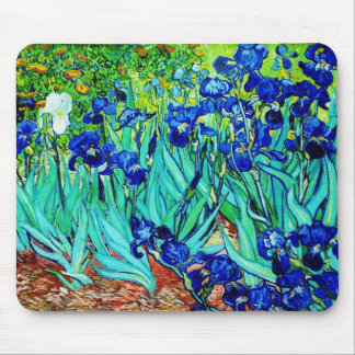 Mousepad Vintage Art Irises