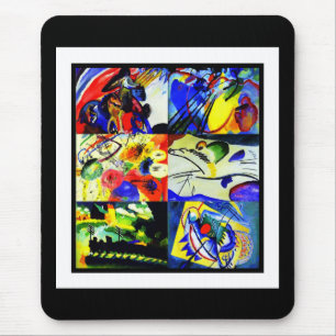 Mousepad Vintage Art Kandinsky Collage