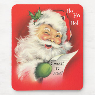 Mousepad, Vintage Christmas Santa Claus Mouse Pad